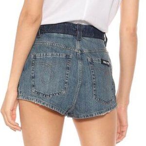 Miu Miu high rise denim shorts